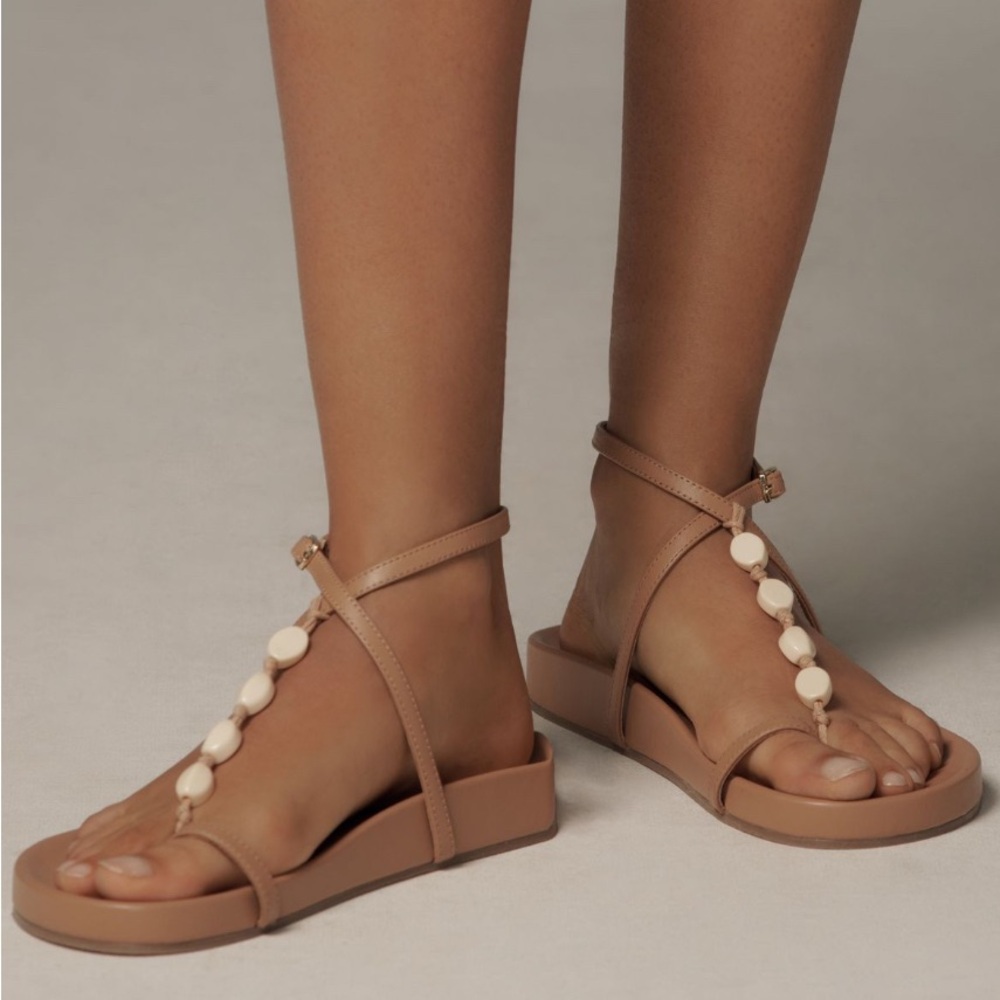 NIB, by Anthropologie brown sandal, size 6